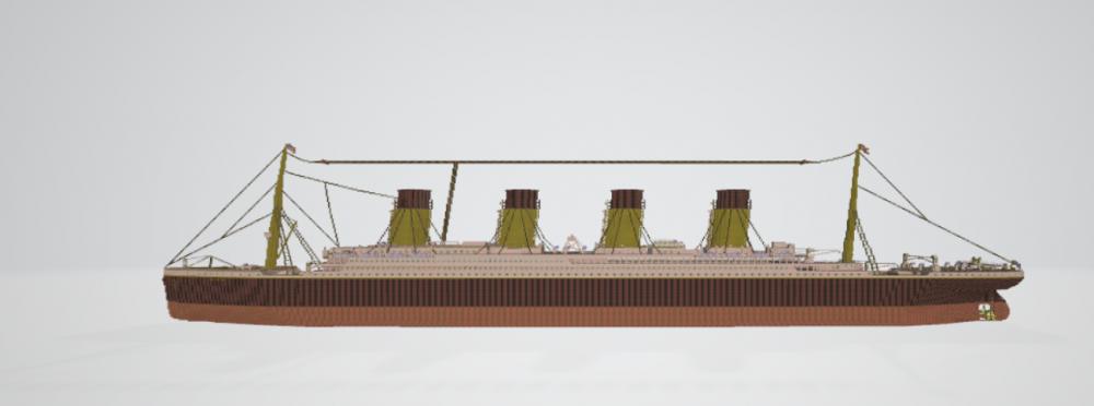 我的世界泰坦尼克号3D打印模型