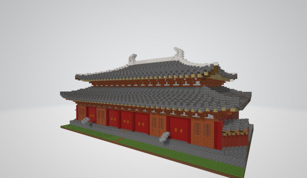 我的世界古建筑万象神宫13D打印模型