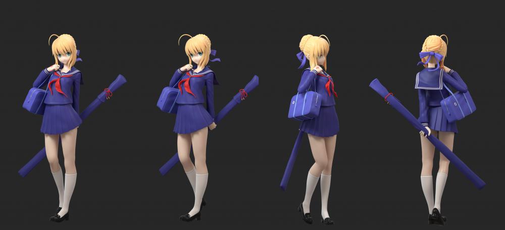 校服saber3D打印模型