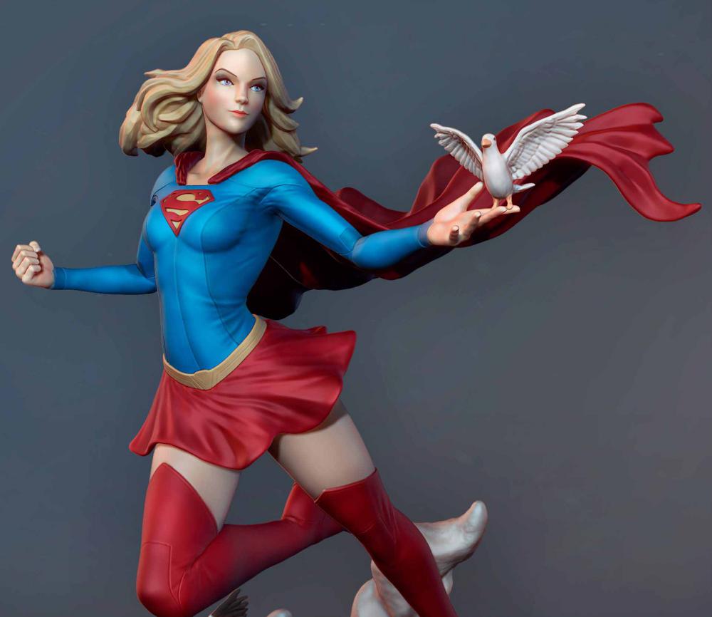 女超人 和平鸽版3D打印模型