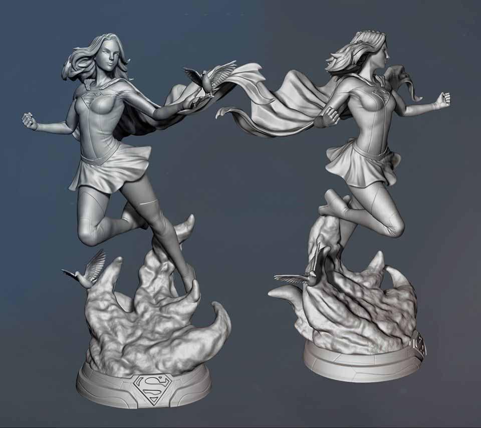 女超人 和平鸽版3D打印模型