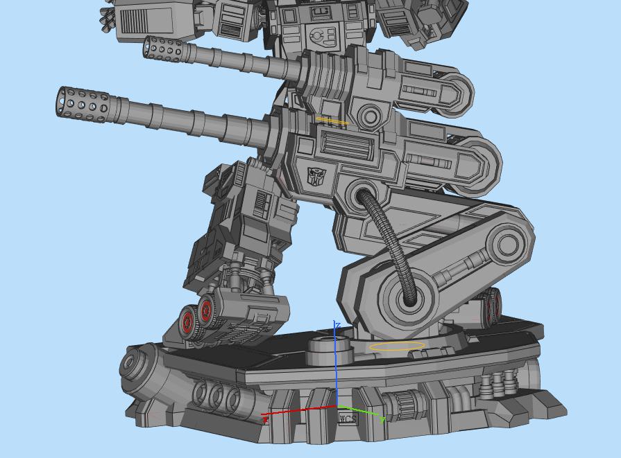 变形金刚 通天晓 G1 雕像3D打印模型