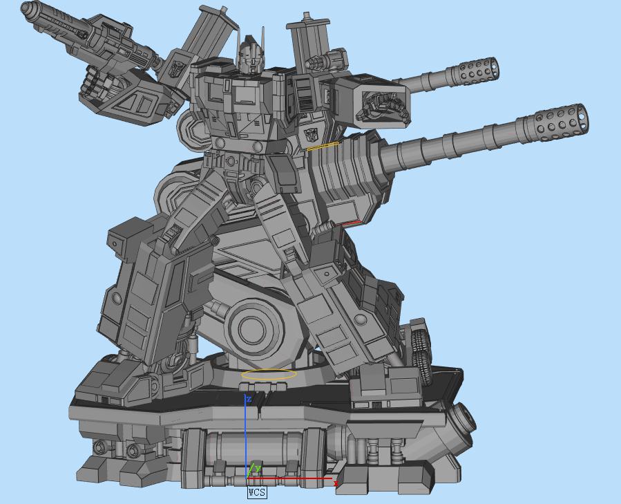 变形金刚 通天晓 G1 雕像3D打印模型