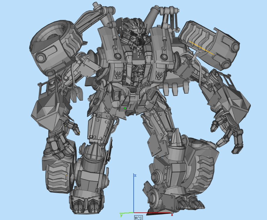 变形金刚 电影版2 铲车3D打印模型