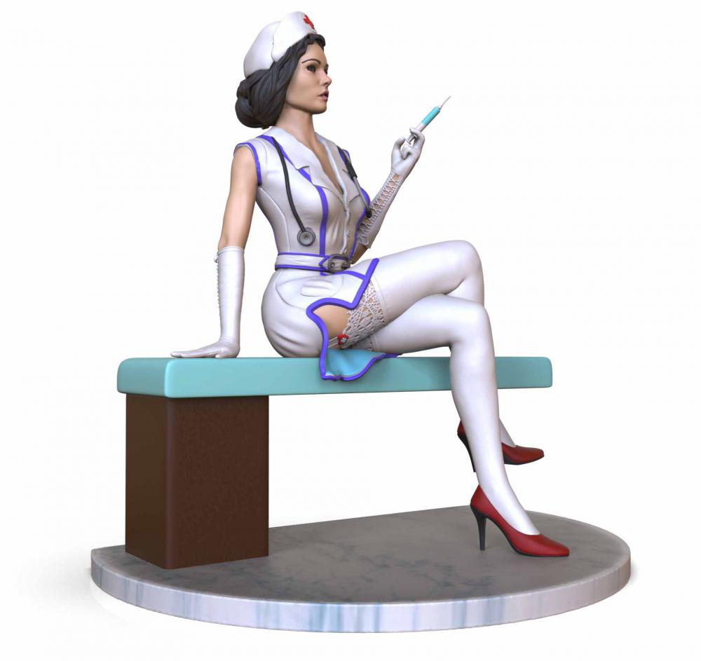 穿睡衣的护士3D打印模型