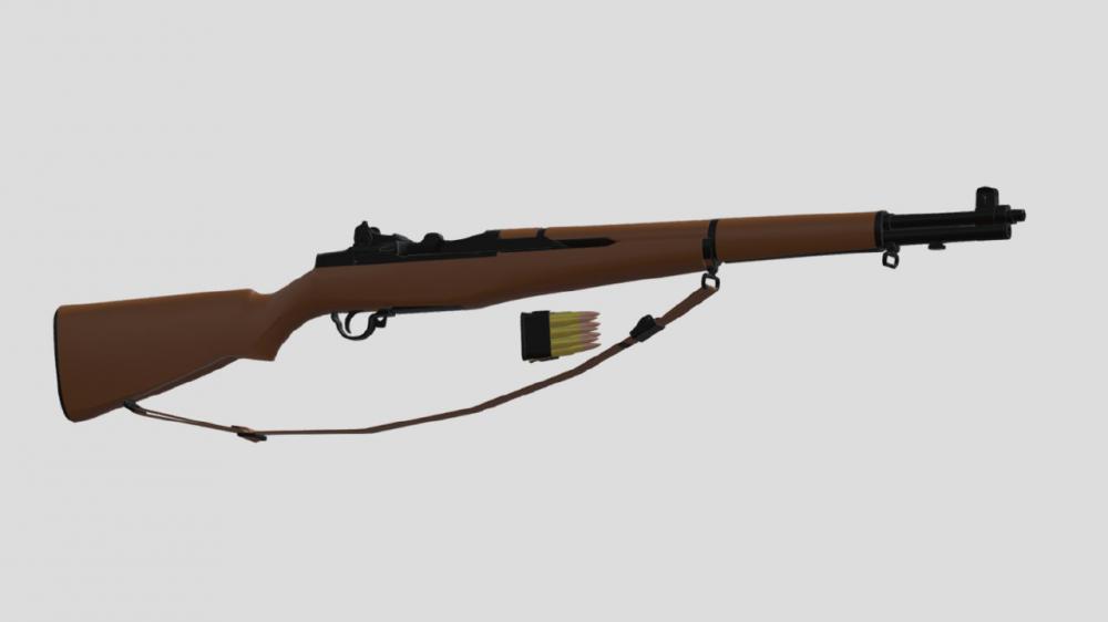 M1式加兰德步枪3D打印模型