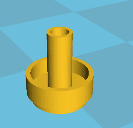 2mm四氟管堵头3D打印模型