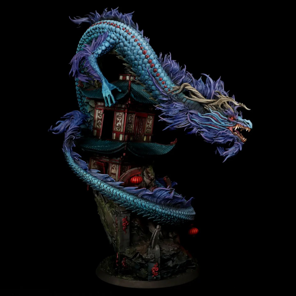 中国阁楼神龙3D打印模型