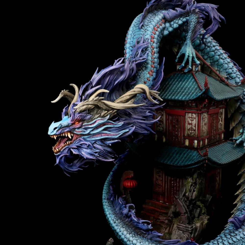 中国阁楼神龙3D打印模型