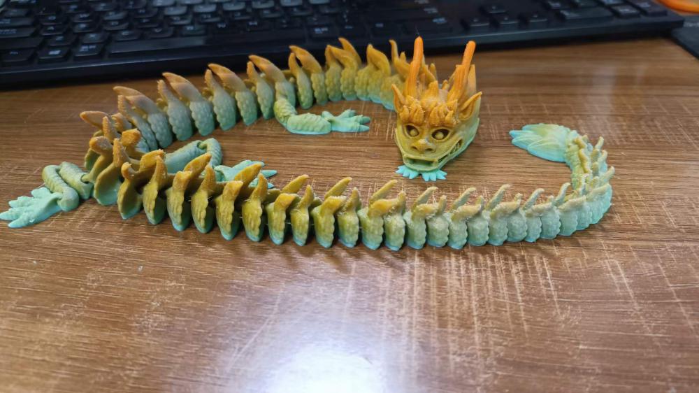 可活动神龙3D打印模型