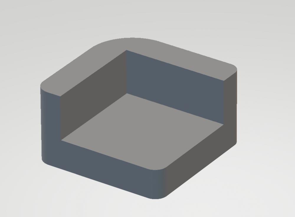 简易防撞桌角3D打印模型