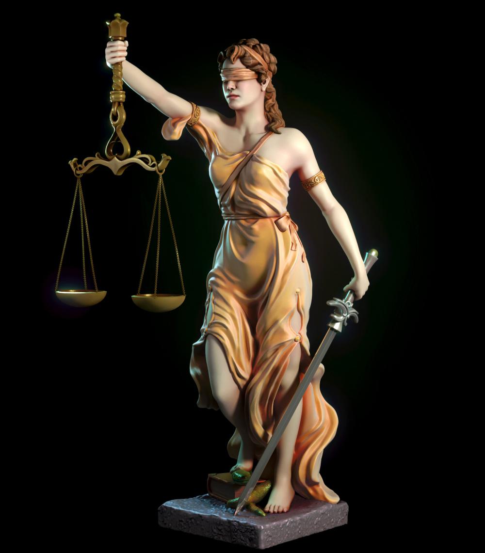 忒弥斯 正义女神3D打印模型