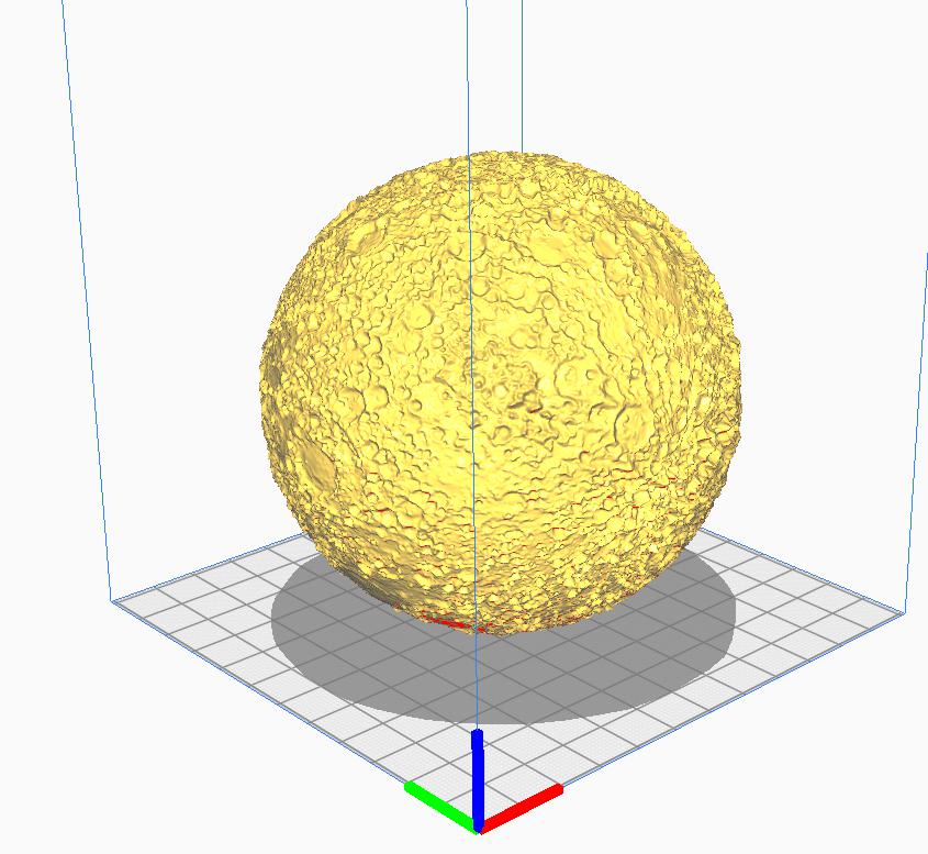 高清月球模型/磁悬浮月球灯3D打印模型