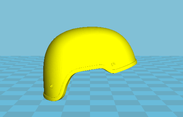 1/6 mich2001军用头盔3D打印模型