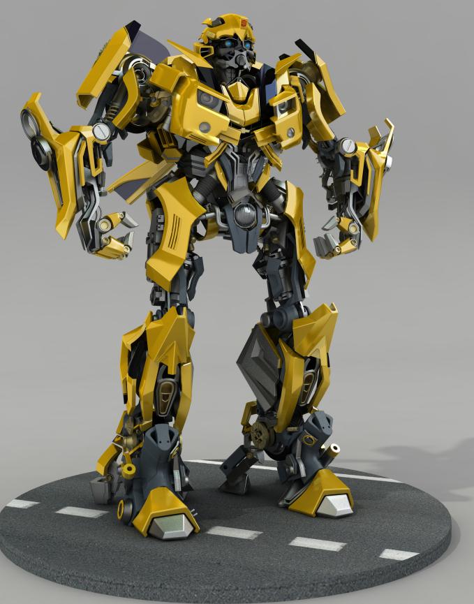 变形金刚 大黄蜂3D打印模型