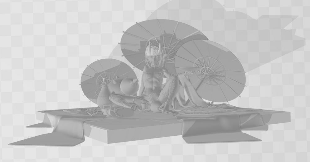 酒吞童子性感版3D打印模型