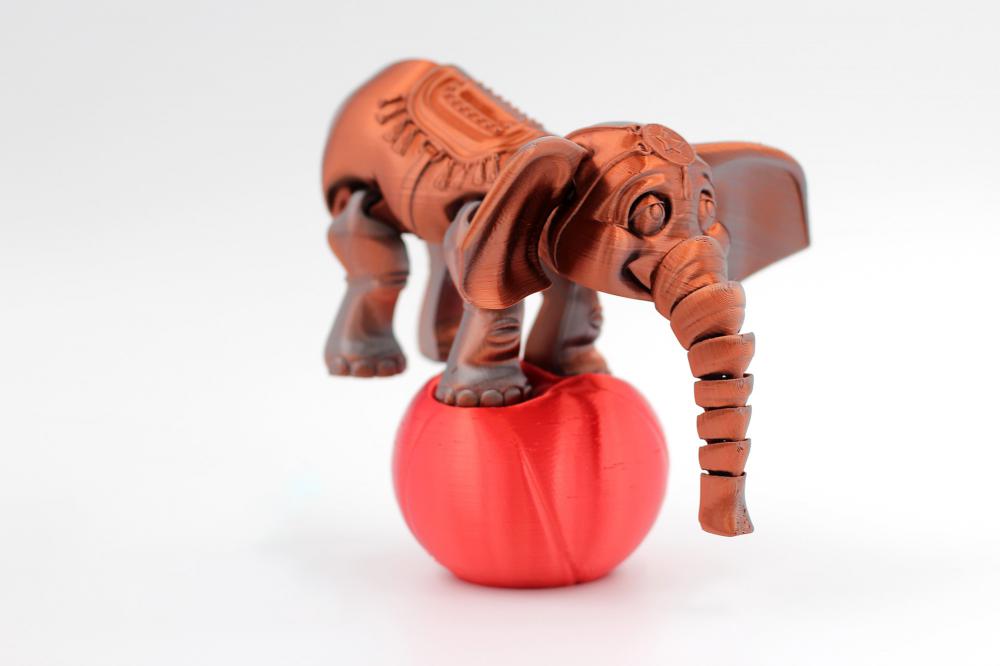 可活动的小象3D打印模型
