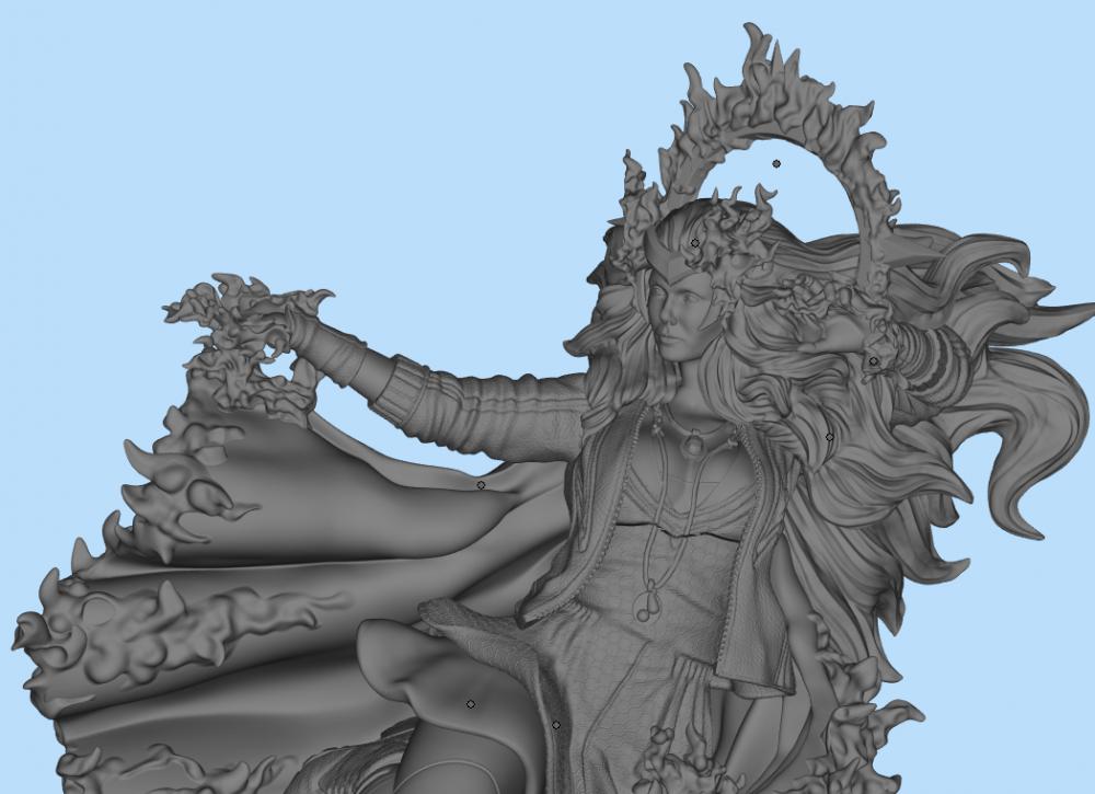 绯红女巫 旺达3D打印模型