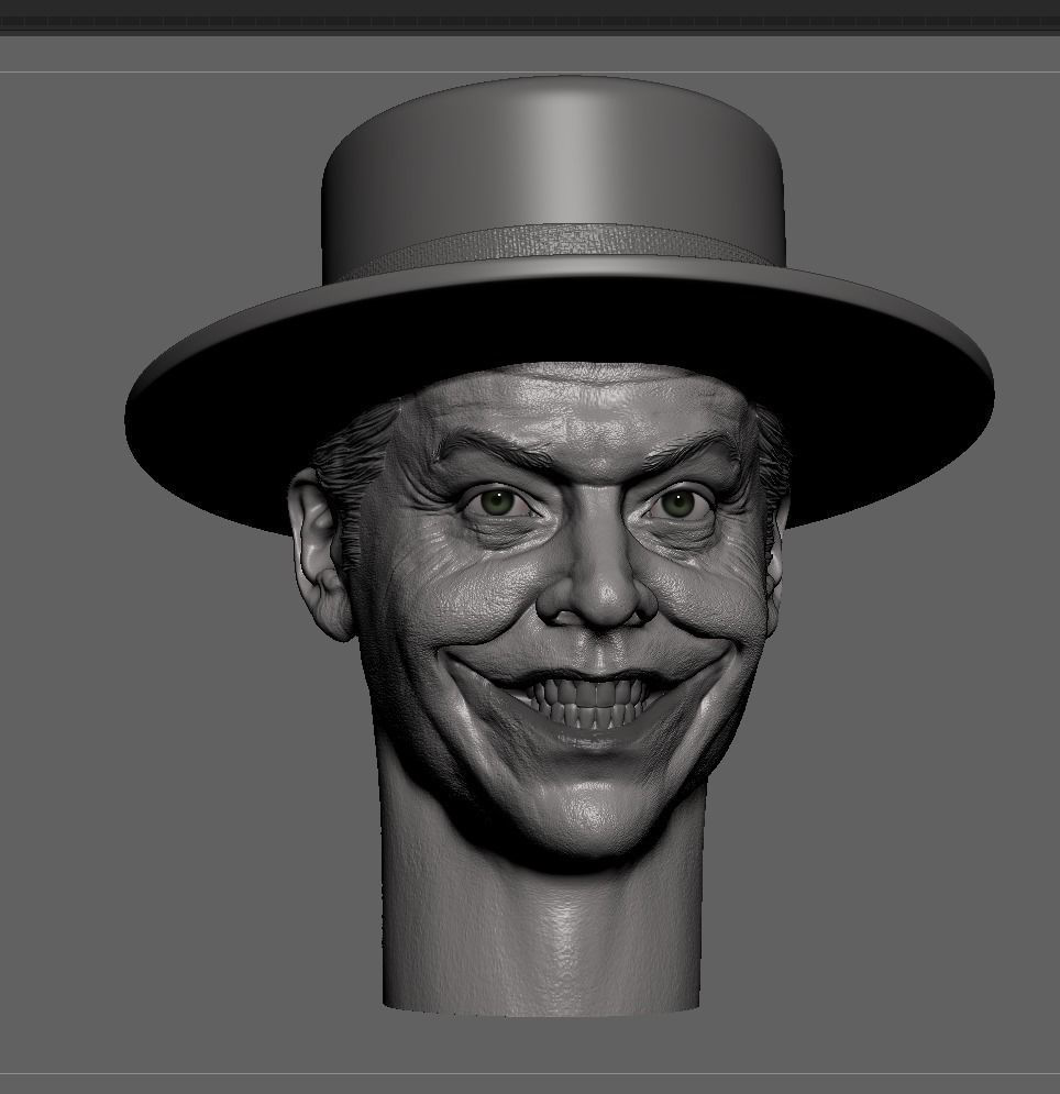 小丑杰克尼科尔森3D打印模型