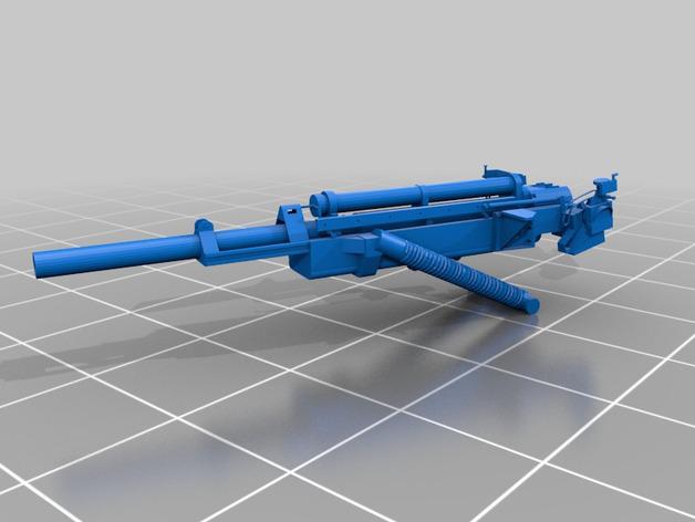 美国M102 105mm榴弹炮模型3D打印模型
