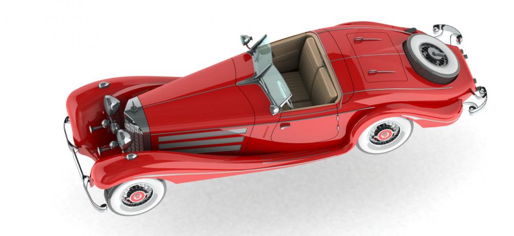 奔驰mb500k 古董车3D打印模型