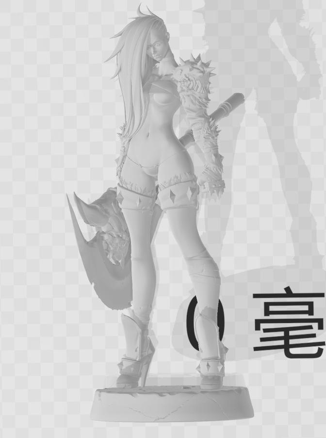 狂怒女战士3D打印模型