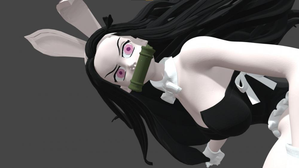 祢豆子 兔女郎版3D打印模型