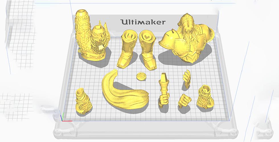 阿尔萨斯王子 多版本3D打印模型