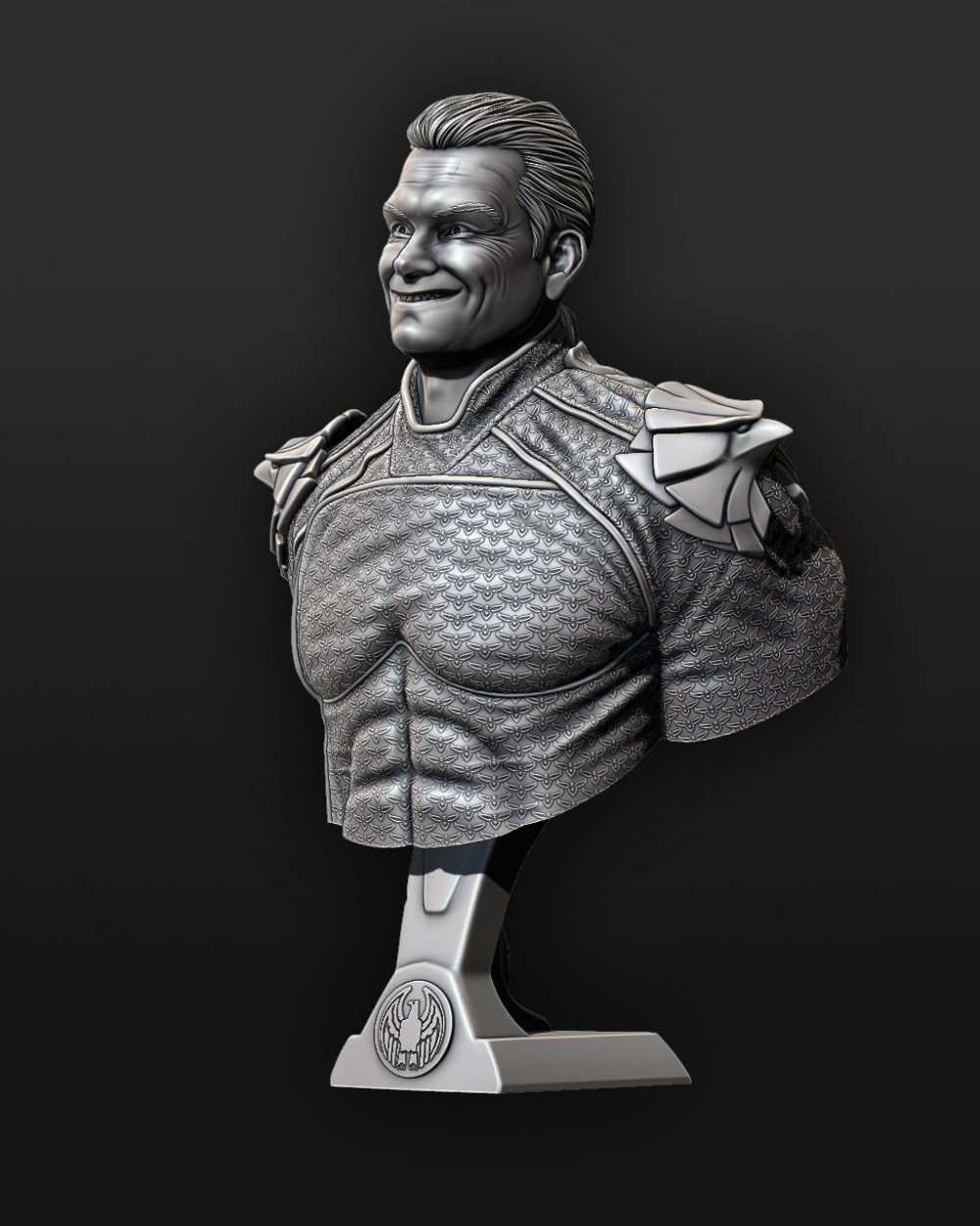 祖国人 胸雕3D打印模型
