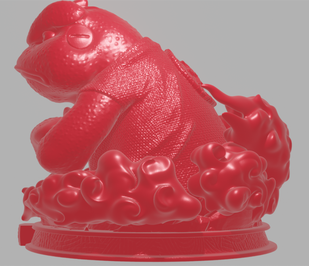 鸣人-仙人蛤蟆3D打印模型