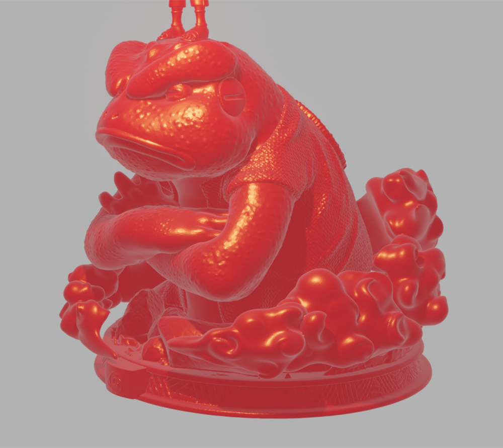 鸣人-仙人蛤蟆3D打印模型