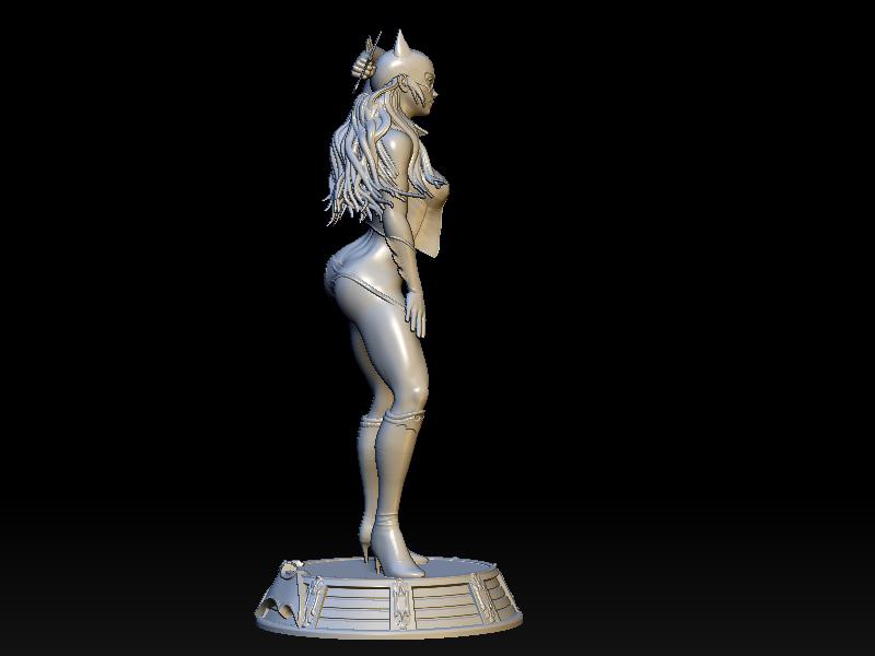 漫威 女版蝙蝠侠3D打印模型