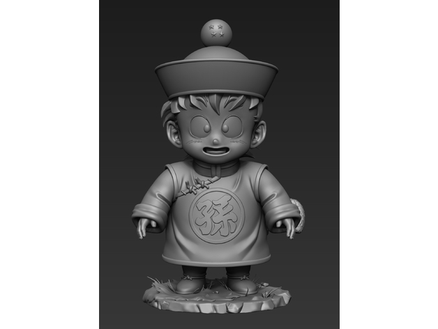 童年孙悟饭3D打印模型