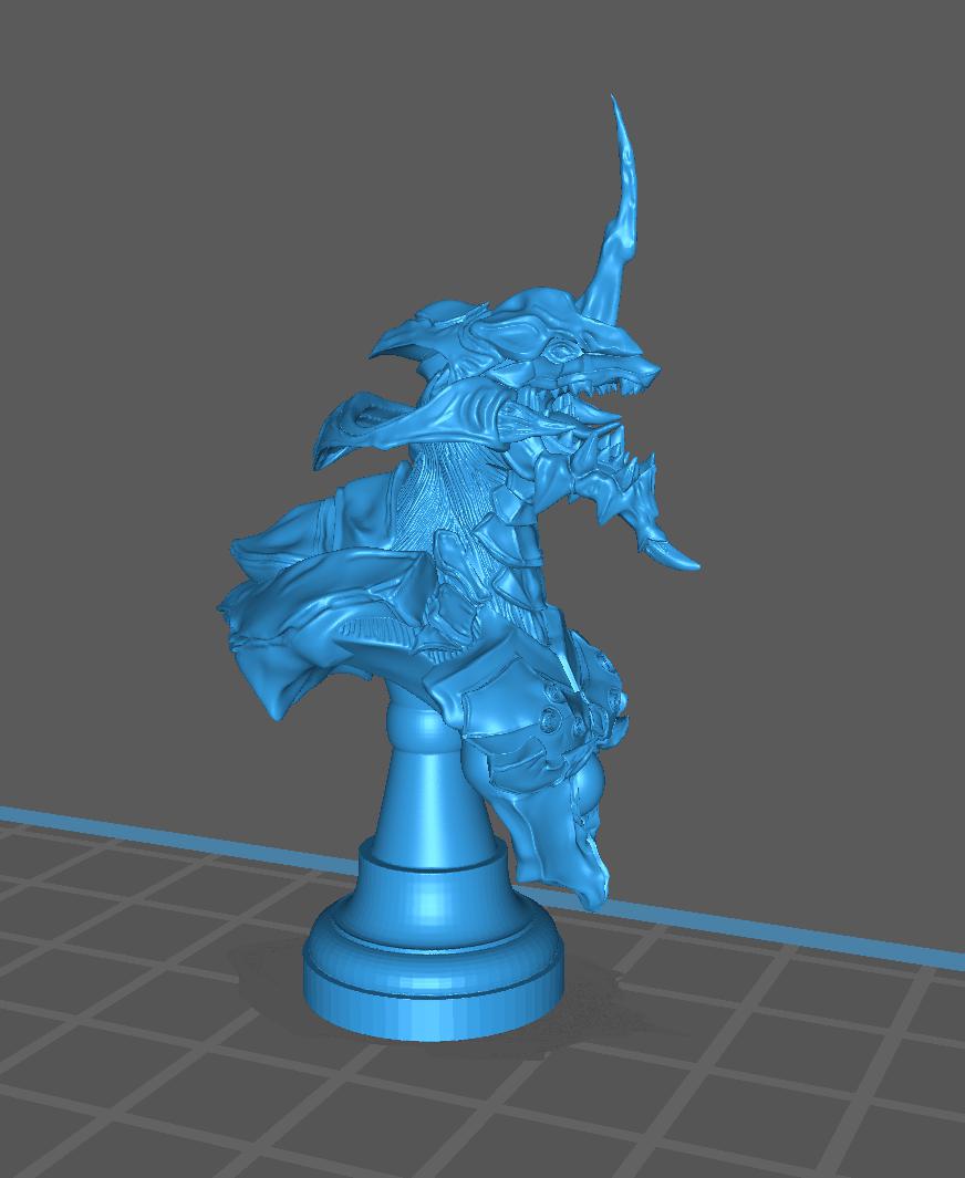 EVA初号机暴走胸像3D打印模型