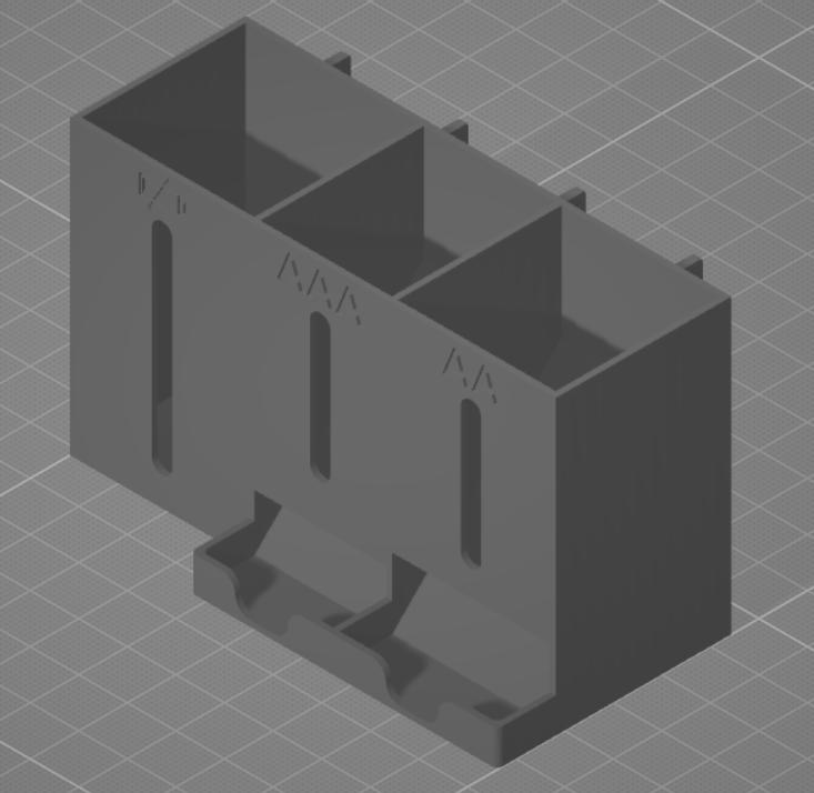 电池收纳盒3D打印模型