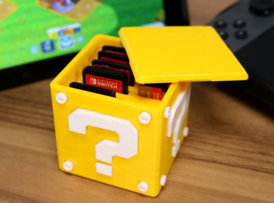 Switch卡帶&記憶卡收納盒3D打印模型
