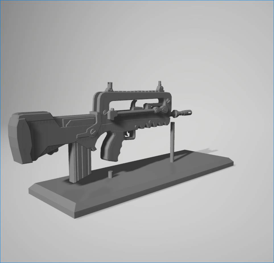 法国Famas F1突击步枪3D打印模型