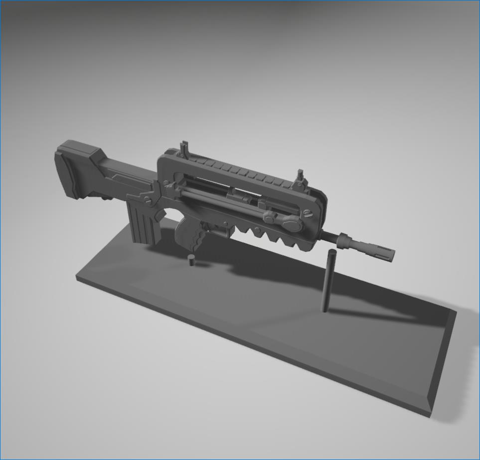 法国Famas F1突击步枪3D打印模型