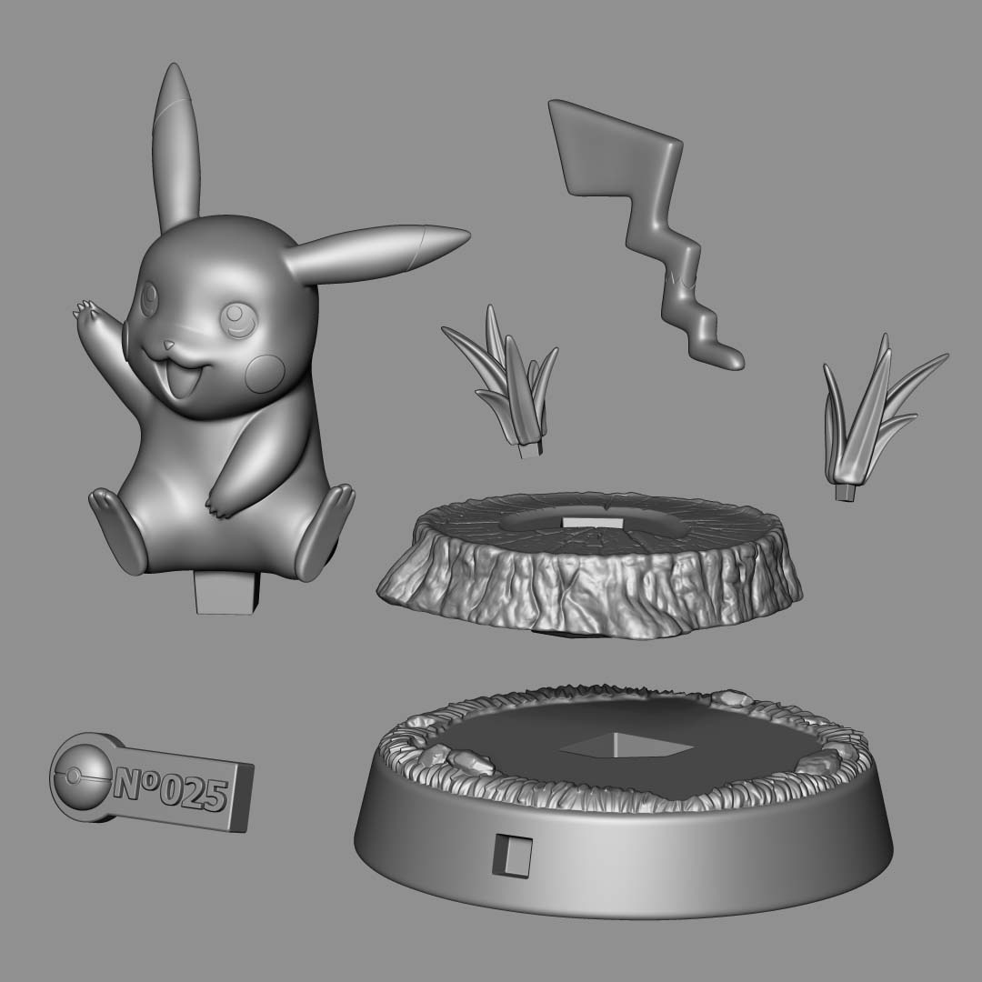 宝可梦 皮卡丘3D打印模型