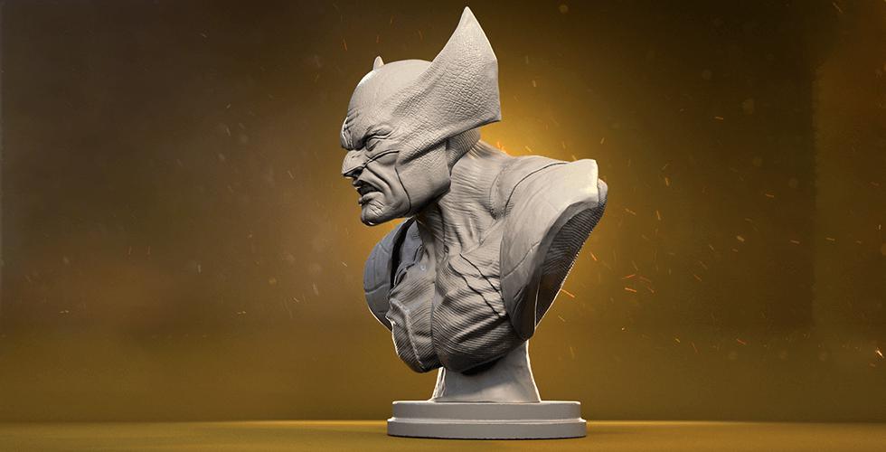 金刚狼 胸雕3D打印模型