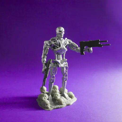 T800骨架机器人3D打印模型