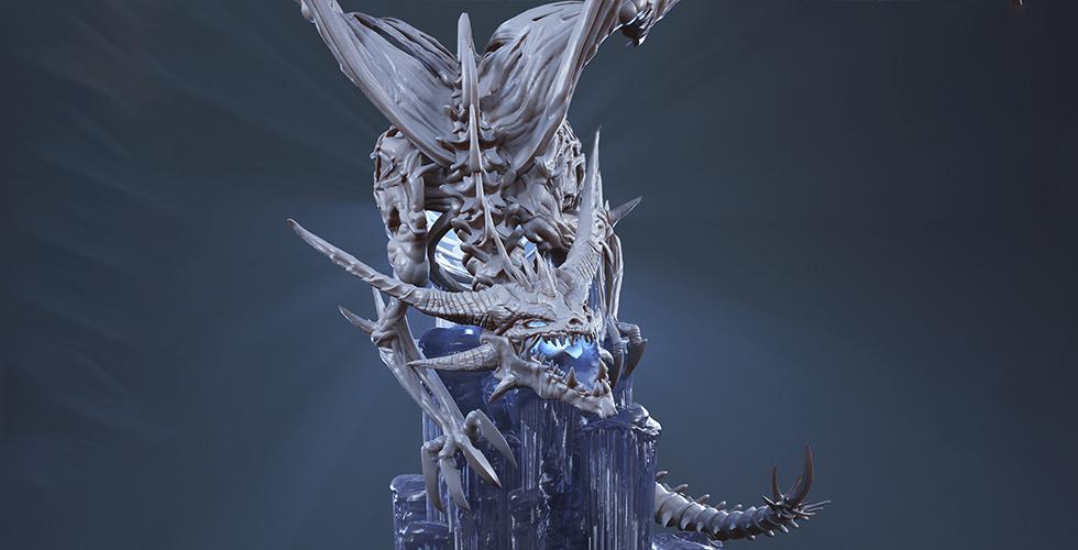 魔兽世界 冰霜巨龙3D打印模型
