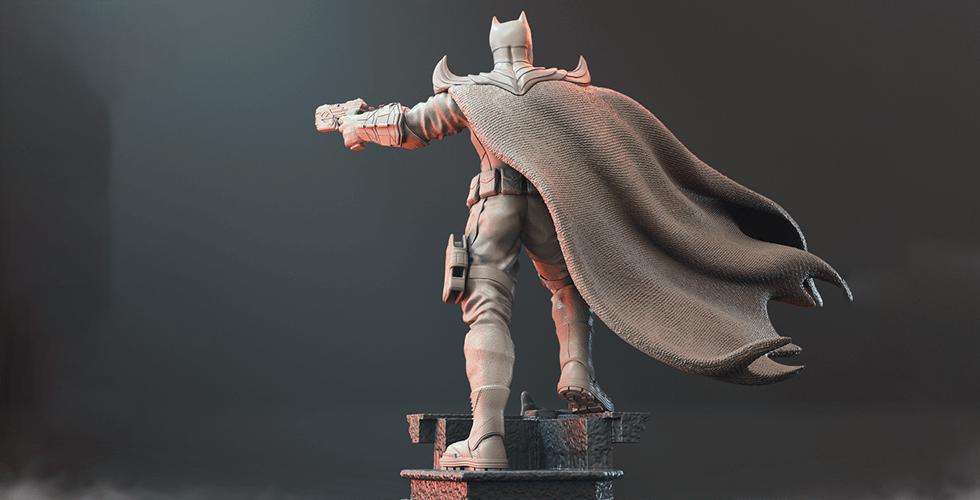 双枪蝙蝠侠3D打印模型