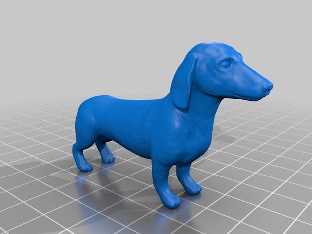 腊肠狗3D打印模型