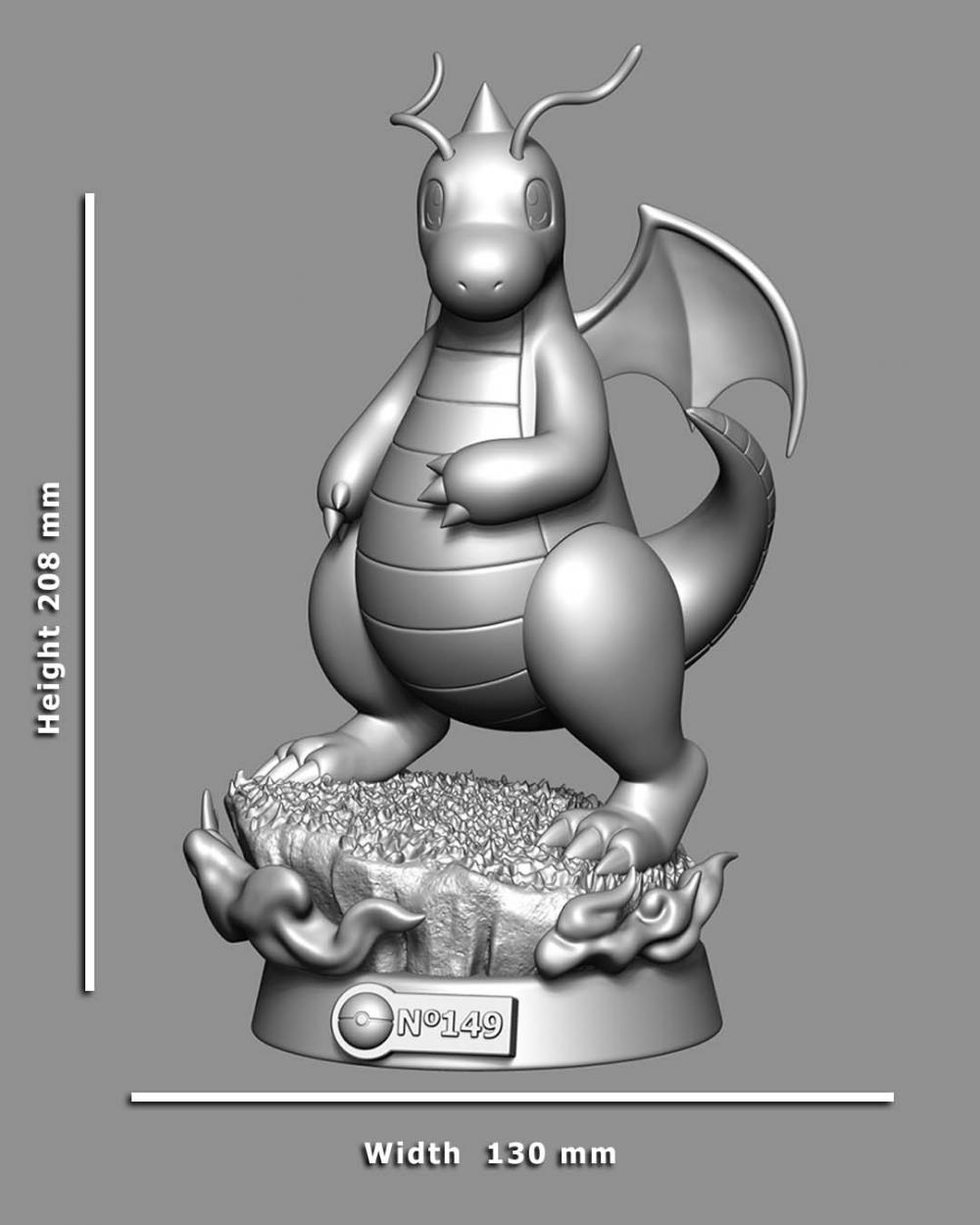 快龙 宝可梦3D打印模型