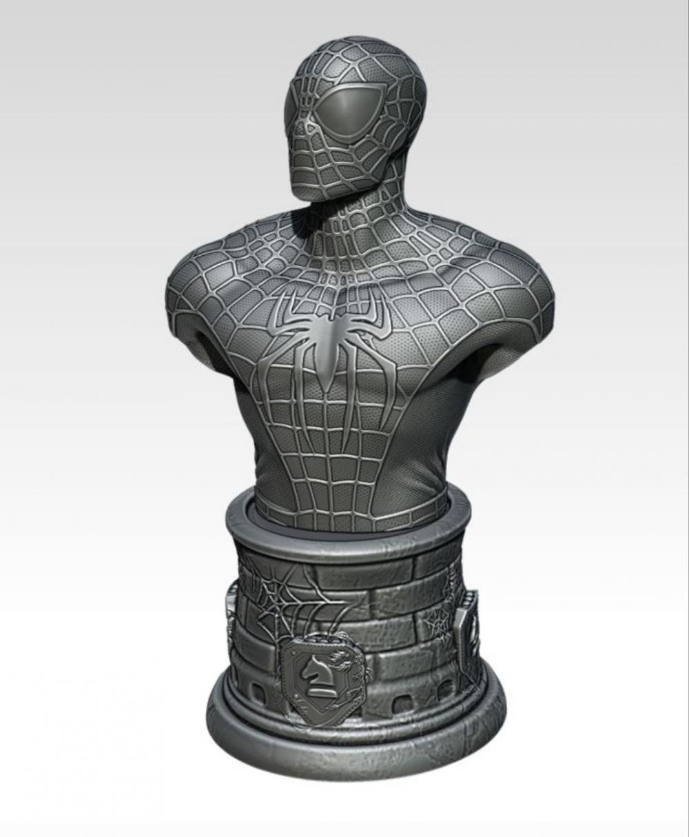 蜘蛛侠胸雕3D打印模型