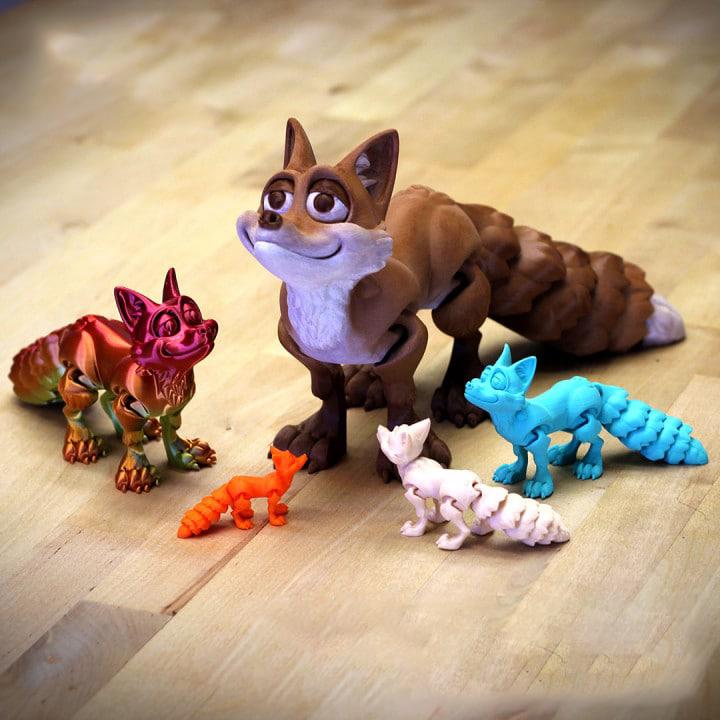 可动的狐狸3D打印模型