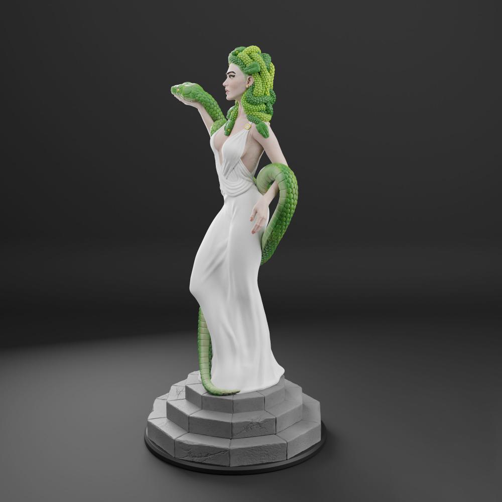 蛇女美杜莎3D打印模型