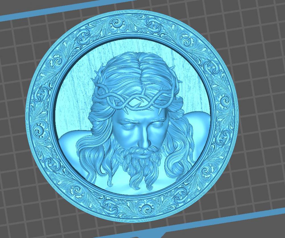 耶稣壁挂3D打印模型