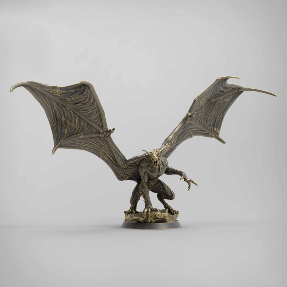 会飞的吸血鬼 蹲姿3D打印模型